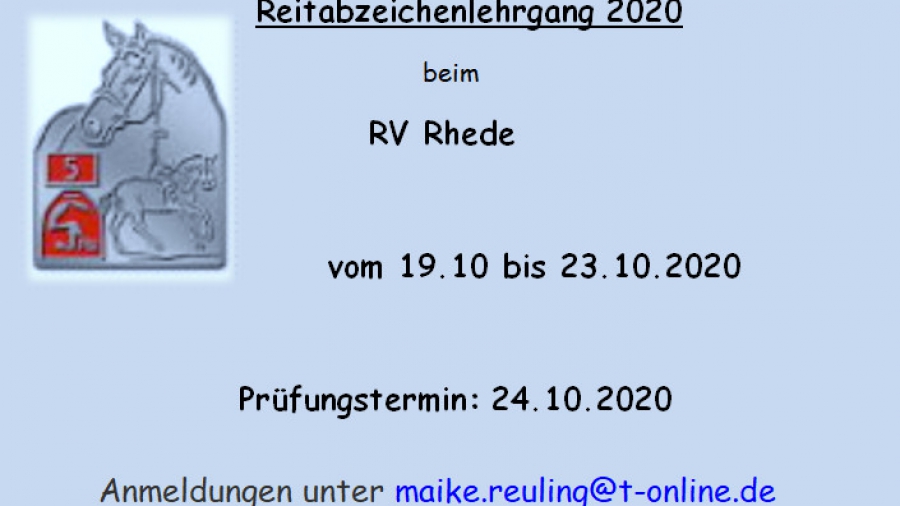 Reitabzeichen